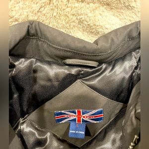 Men’s black coat, water resistant